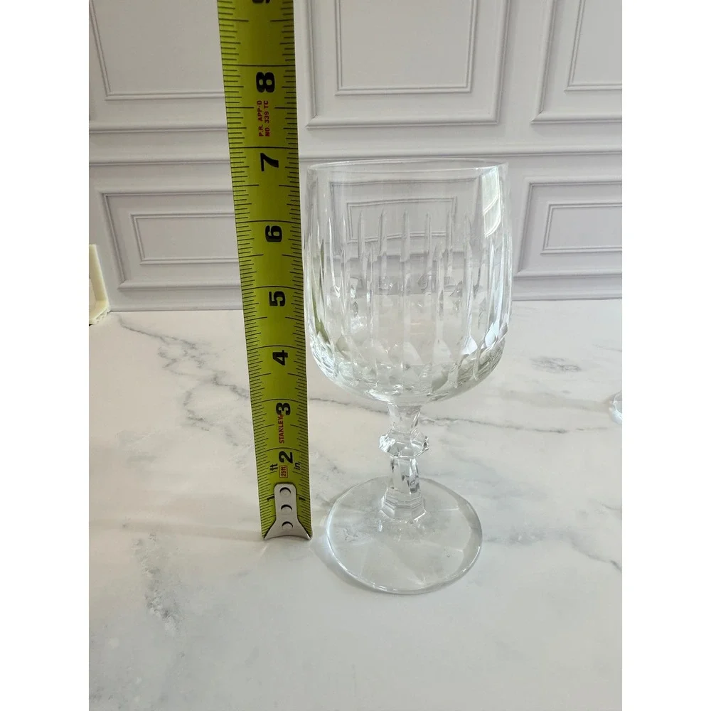VTG PAIR (2) Schott Zwiesel Crystal Tango Pattern Fluted Wine Glass 6‎ 3/4
